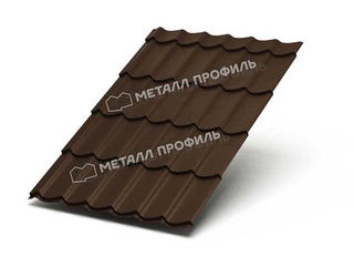 Металлочерепица Металл-Профиль Ламонтерра XL 0,5 VikingMP® E RR 32 Темно-коричневый 0 - в «Монолит-Металлопрокат».