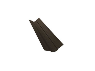 Планка ендовы верхней фигурной 70x70 0,5 Satin с пленкой RR 32 темно-коричневый