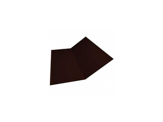 Планка ендовы нижней 300х300 0,45 Drap ST RR 32 (серо-зеленый) темно-коричневый