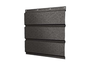 Софит металлический полная перфорация 0,5 GreenCoat Pural BT, matt с пленкой RR 32 темно-коричневый (RAL 8019 серо-коричневый) 0 - в «Монолит-Металлопрокат».