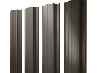 Штакетник Прямоугольный Grand Line 0,5 GreenCoat Pural BT, matt RR 32 Темно-Коричневый, Серо-Коричневый