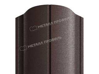 Штакетник Металл Профиль ELLIPSE-O 0,5 VikingMP® E RR 32 Темно-коричневый